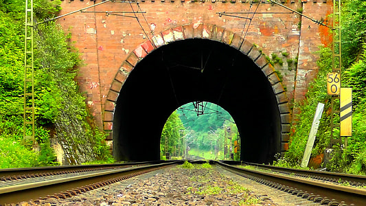 brown train tunnel thumbnail