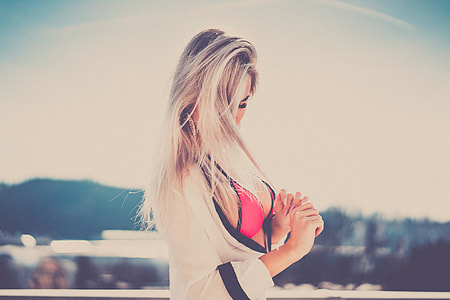 Attractive Young Woman Playing With Her Hair thumbnail