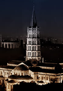 Basilica of Saint Sernin at Night - Toulouse - France thumbnail