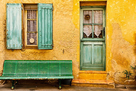 green park bench near window thumbnail