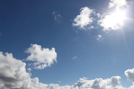 white clouds and blue sky thumbnail