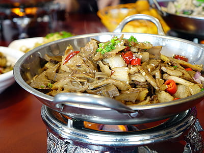 sauteed food in wok thumbnail