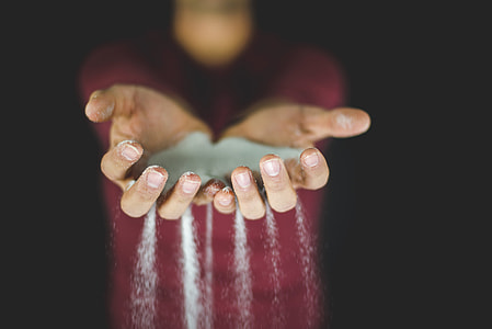 man holding teal powder thumbnail