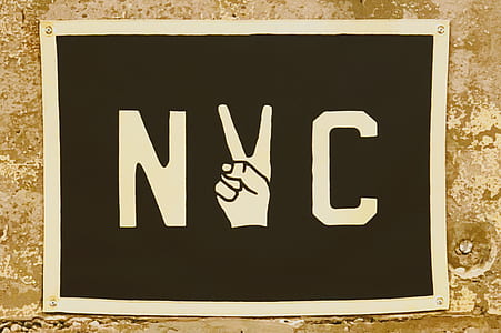 photo of white and black NYC signage thumbnail