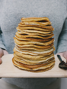 person carrying pancakes thumbnail