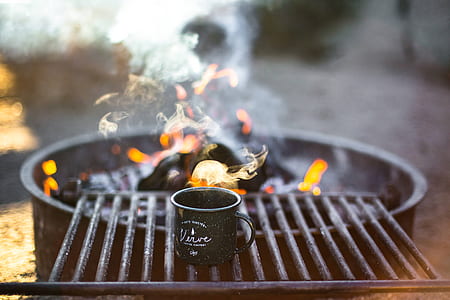 black mug on grill bar thumbnail