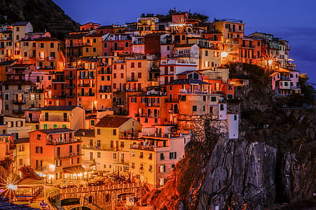 Cinque Terre, Italy at night time thumbnail
