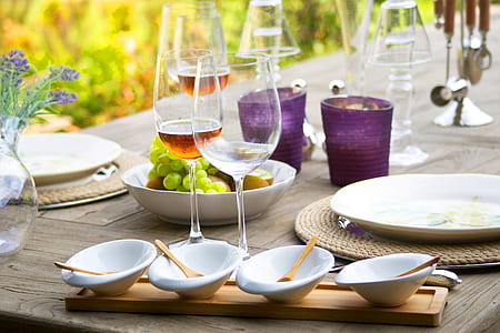 dinnerware lot on table at daytime thumbnail