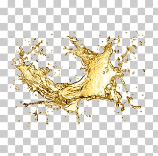 Water , Champagne water splash map, gold liquid splash illustration PNG clipart