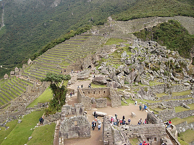 Tourists visiting the Ruins of Machu Picchu, Peru thumbnail