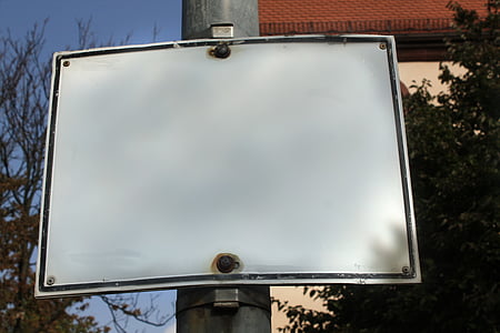 empty signboard mounted on post thumbnail