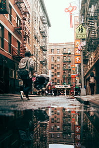 person walking on the street thumbnail