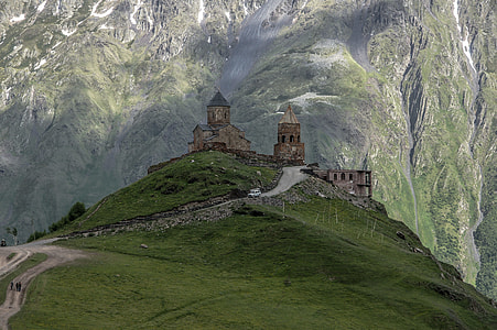 brown concrete castle on top of mountain thumbnail