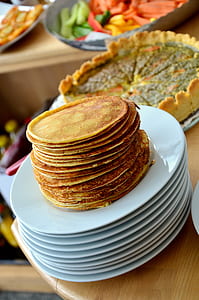 flat breads on round white ceramic plate thumbnail