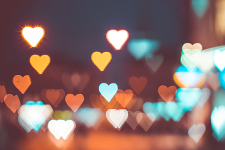 Abstract Bokeh Hearts Real Light thumbnail