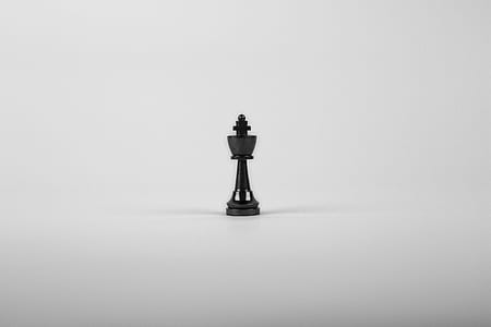 King chess piece on white area thumbnail