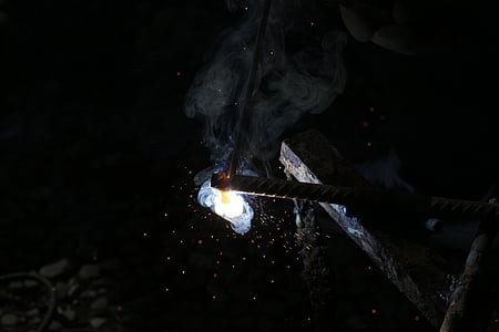 low, angle, photo, lamp, steel, metal thumbnail
