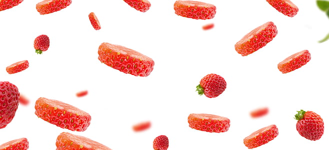cut strawberry wallpaper thumbnail