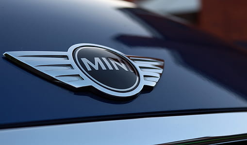 silver MINI emblem in close-up photo thumbnail