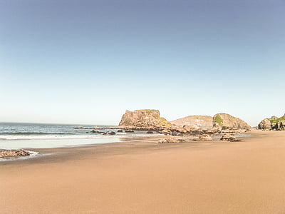 photo of brown near beach under blue and white sky thumbnail