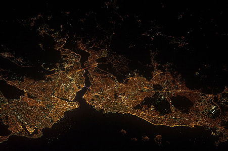Satellite Image of Istanbul, Turkey thumbnail