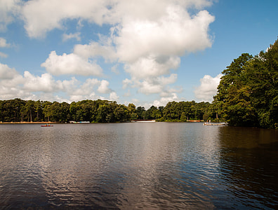 Clouds over Lake Landscape in Delaware thumbnail