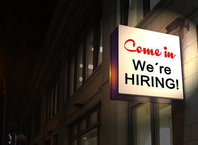 photo of Come in We're Hiring! signage thumbnail