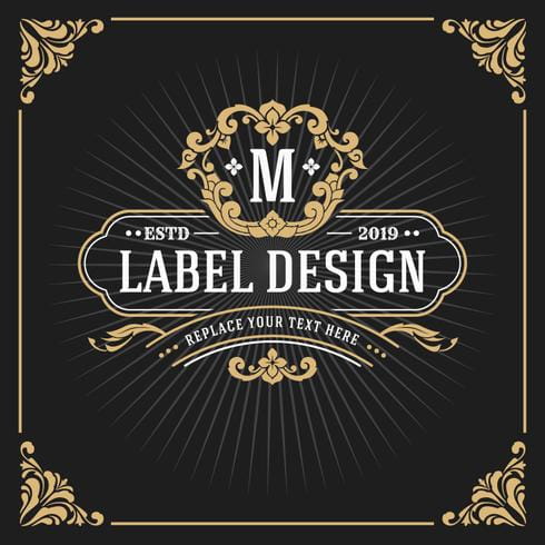 Vintage Luxury Monogram Frame Banner Eps File Free Graphics Uihere