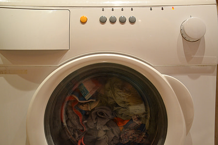 white front-load washing machine thumbnail