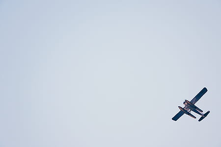 blue airplane mid-air thumbnail