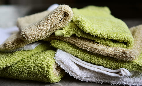 green and white towel lot thumbnail