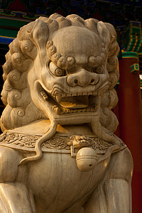 beige foo dog statue thumbnail