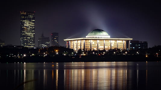 White Painted Dome Top Building thumbnail