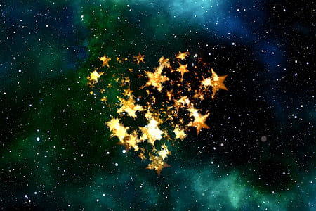 heart-shaped star digital wallpaper thumbnail
