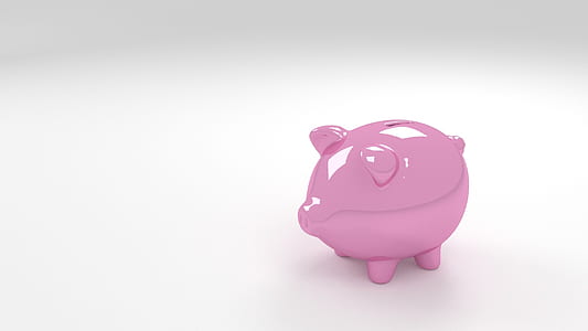 pink glass piggy bank thumbnail
