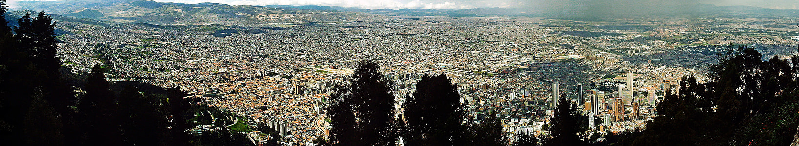 Panoramic Cityscape of the Metropolis of Bogota, Colombia thumbnail