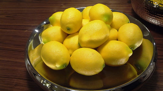 lemon fruits on plate thumbnail