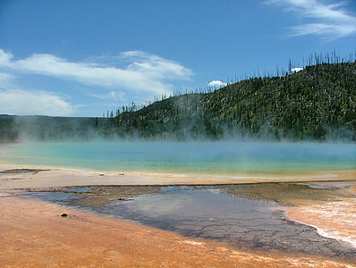 Grand Prismatic Spring in Yellowstone National Park, Wyoming thumbnail