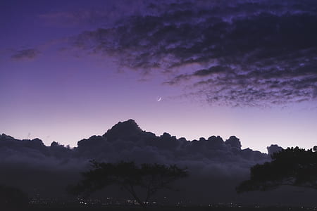 silhouette of clouds under white and gray sky thumbnail