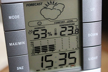 gray digital electronic device on brown surface thumbnail