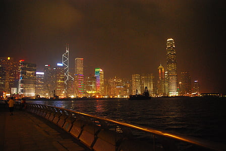 commercial buildings during nighttime thumbnail