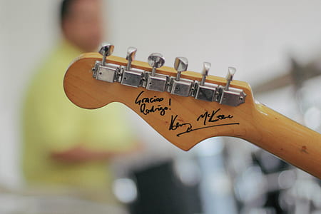 autographed brown guitar pegs thumbnail