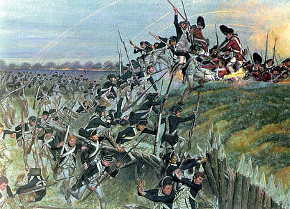 Storming of Redoubt 10 by American Soldiers in the American Revolution thumbnail