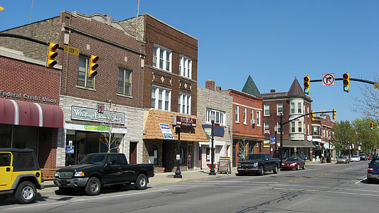 Whiting's business district in Indiana thumbnail