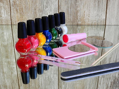 assorted nail polish bottles thumbnail
