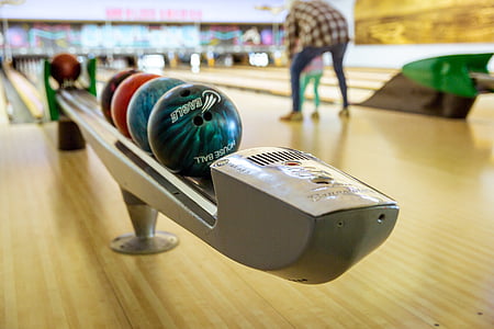 assorted-color bowling balls thumbnail