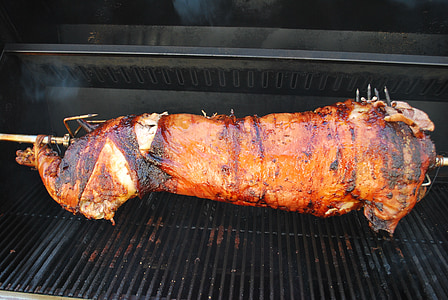 roasted pig on grill thumbnail