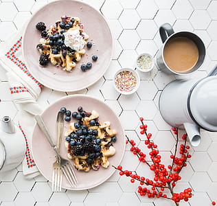 Waffles with blueberries thumbnail