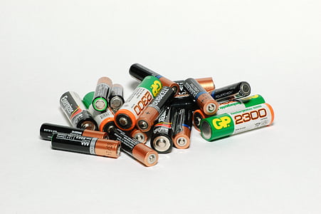 assorted-color rechargeable batteries with white background thumbnail
