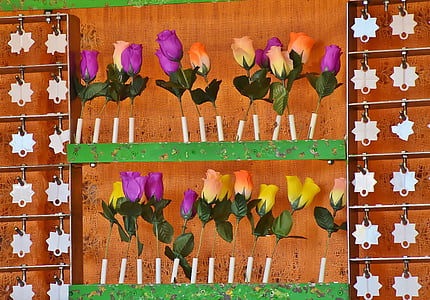 assorted-color flowers on rack decor thumbnail